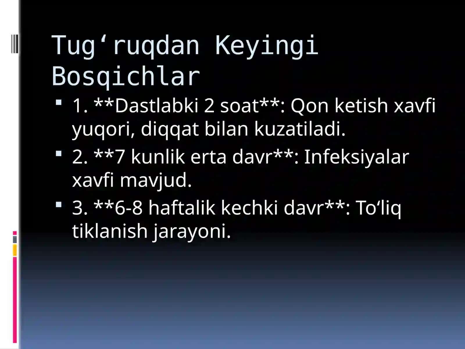 Fiziologik Tug‘ruqdan Keyingi Davr, Olib Borish Takitikasi va Ko‘krak Suti Bilan Emizish 4