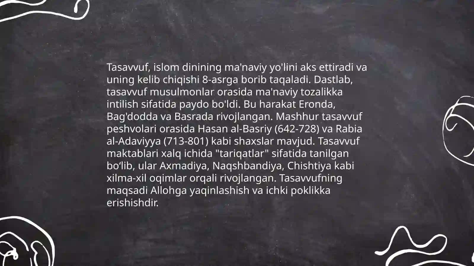 Tassavvufning ta'rifi 4