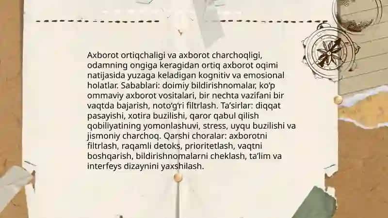 Axborotning inson ongiga taʼsiri muammolari 4