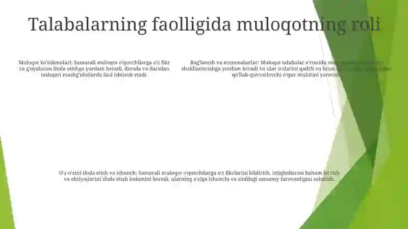 O‘Quvchi Faoliyatida Muloqot Madaniyati Va Psixalogiyasi 4