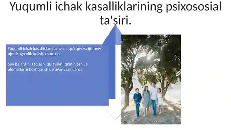 Yuqumli ichak kasalliklarda bola va uning oilasiga hamshiralik parvarishi 4