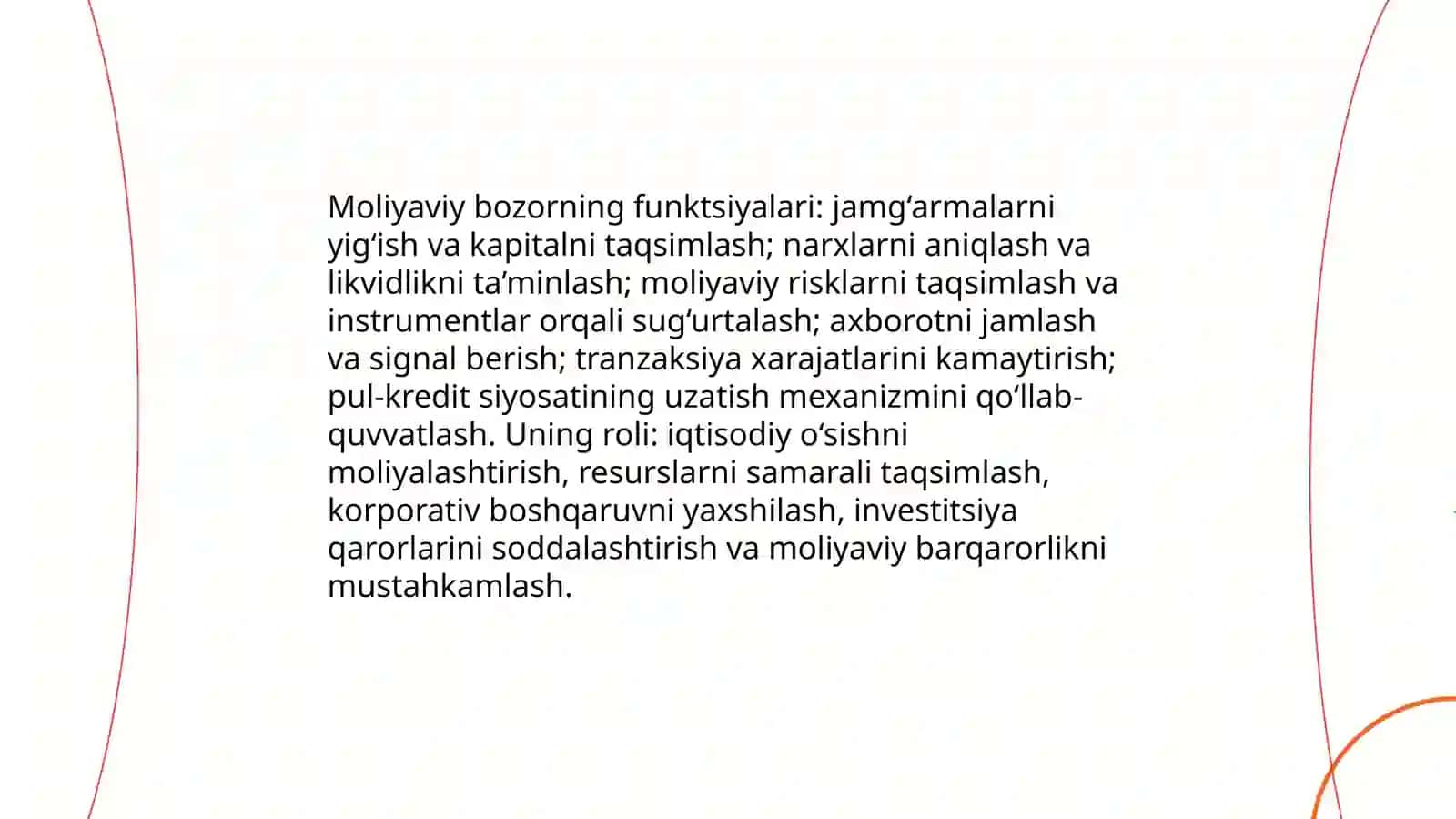 Moliyaviy bozorlar: ijtimoiy-iqtisodiy mohiyati va tarkibi 4