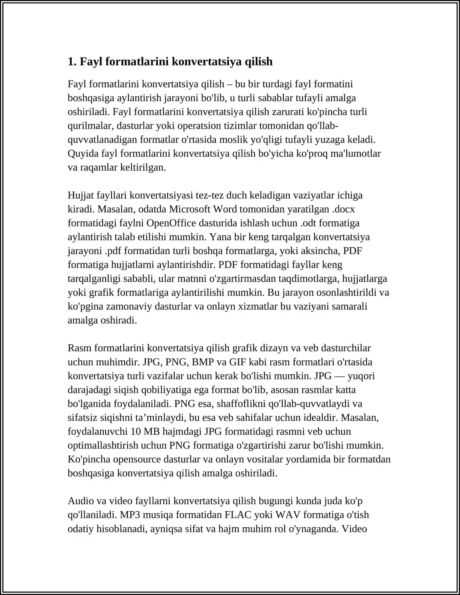 KONVERTOR DASTURLARI VA ULARNING IMKONIYATLARIDAN FOYDALANISH 4