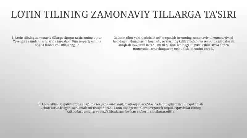 Zamonaviy Tillarda Lotinshunoslik 4
