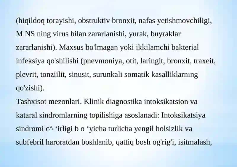 UMUMIY INFEKSION JARAYON XAQIDA TUSHUNCHA 4