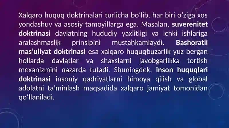 Xalqaro huquq doktrinalari 4