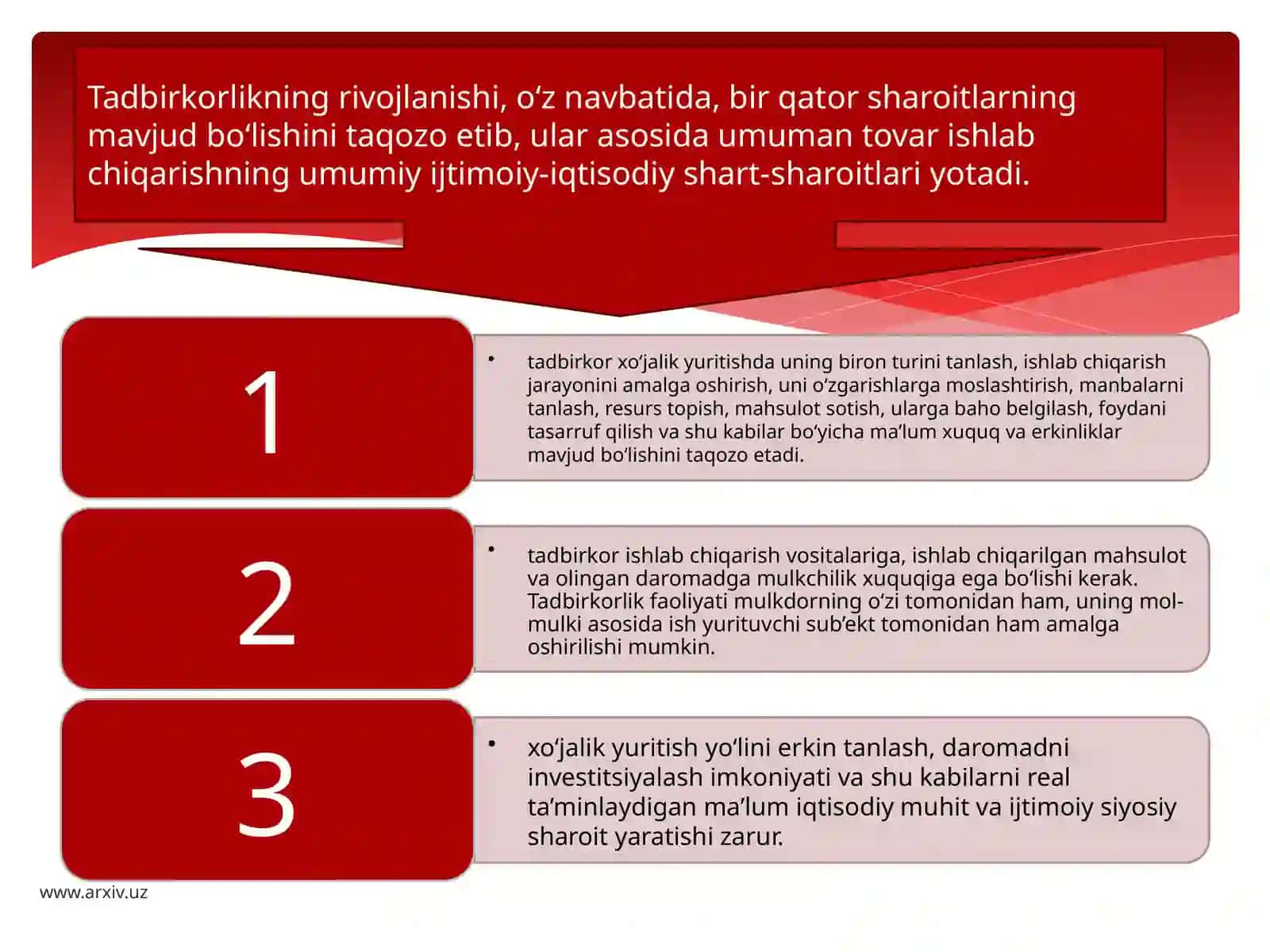 TADBIRKORLIK TASHABUSLARNI QO’LAB QUVATLASH 4