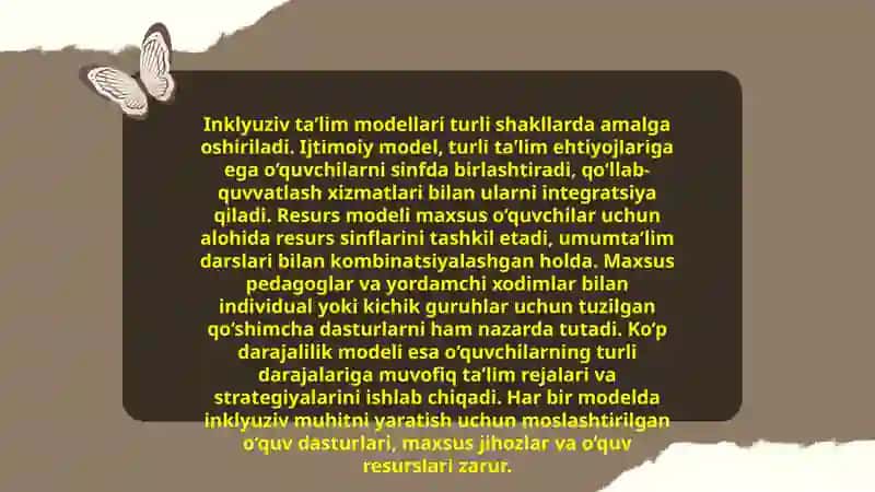 Inklyuziv taʼlim modellari:tahlili va xususiyatlari 4