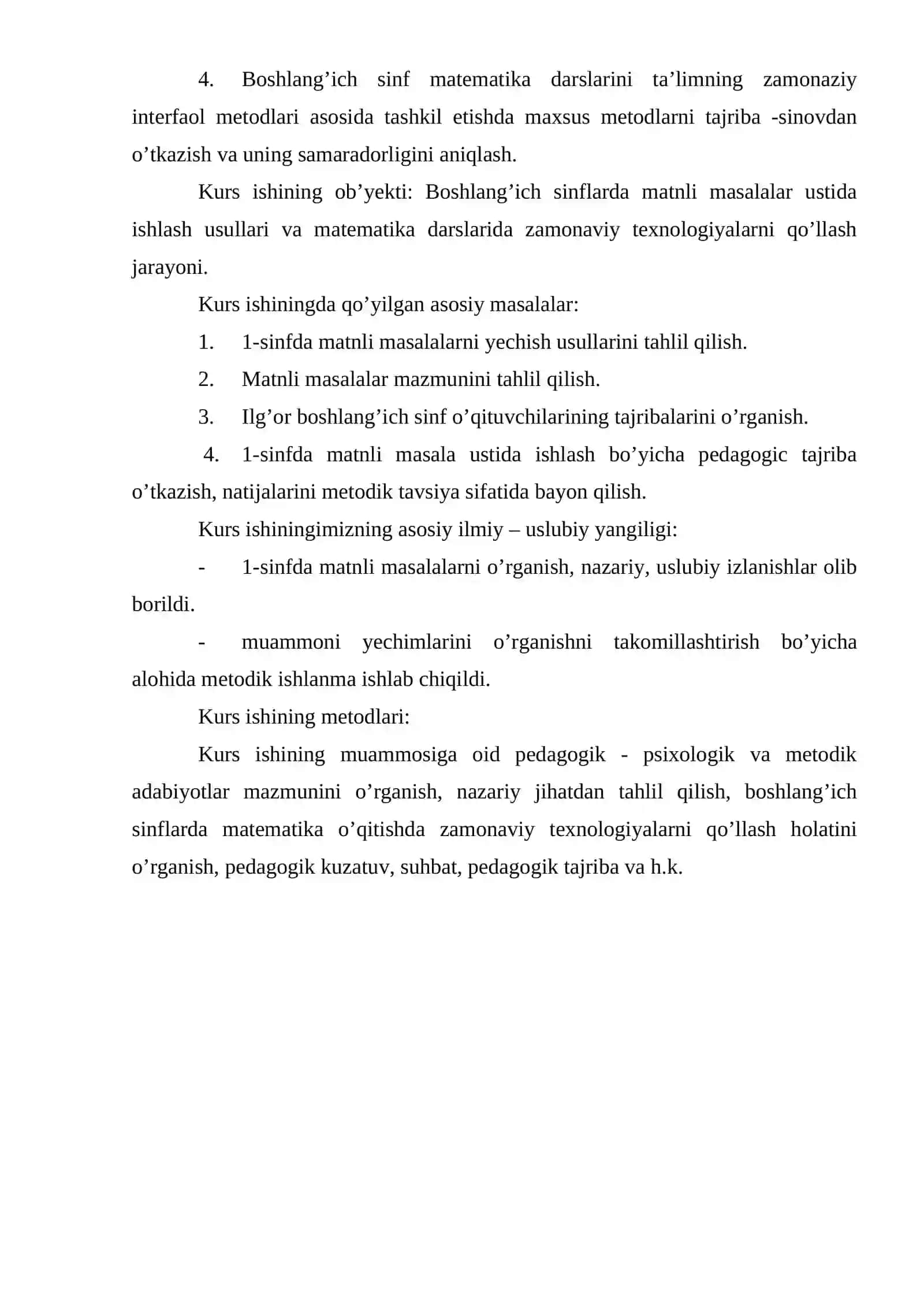 Matnli masalalar turlari, matnli masalar yechish jarayonini modellashtirish 4