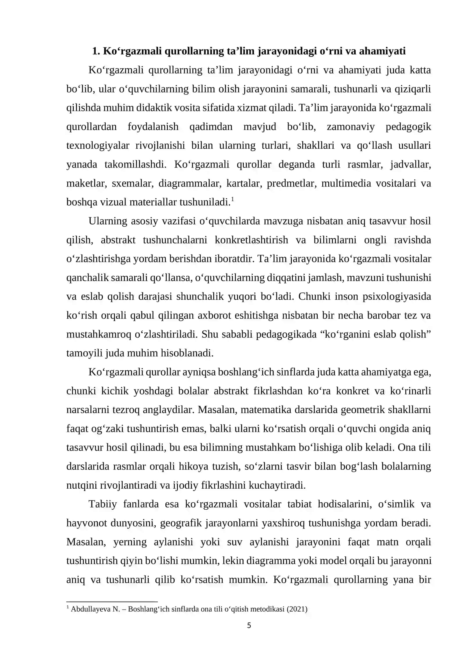 Boshlang‘ich sinf grammatika, imlo va nutq o‘stirish darslarida ko‘rgazmali qurollardan foydalanish 4
