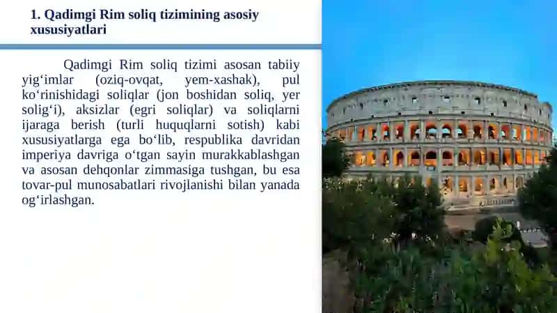 Qadimgi Rim Imperiyasida soliq munosobatlari 4