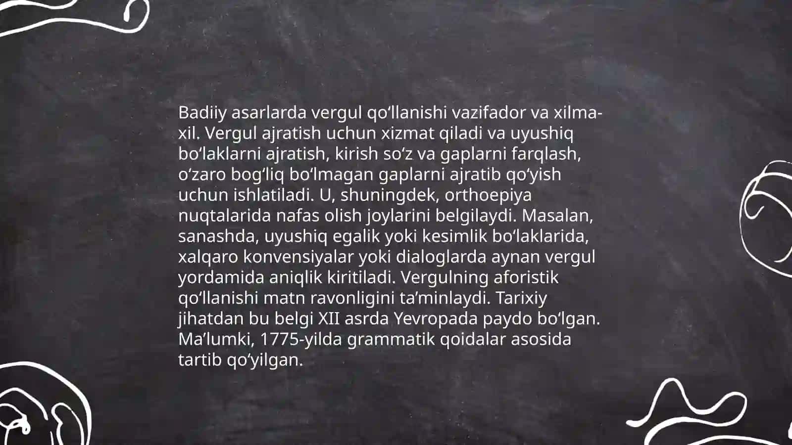 Badiiy asar misolida tinish belgilarining qoʻllanish holatlarini tahlil qilish 4