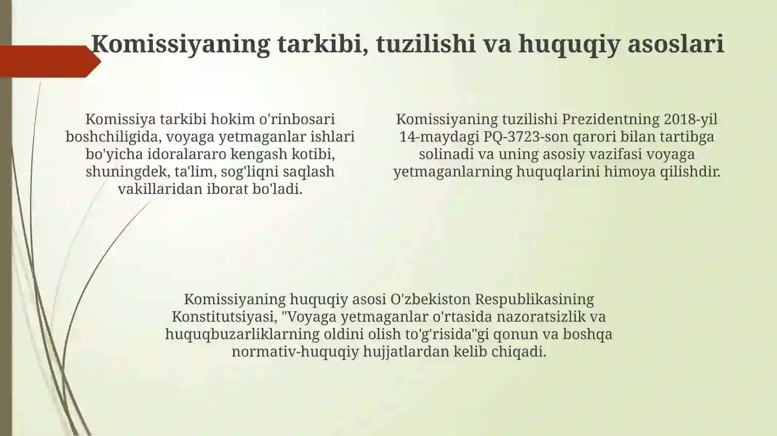 Tuman (shahar) voyaga yetmaganlar ishlari boʻyicha komissiyalari: Asosiy tushunchalar va vazifalar 4