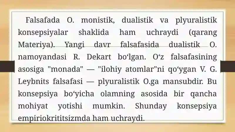 Noklassikontologiyani yo'nalishlari va mohiyati 4