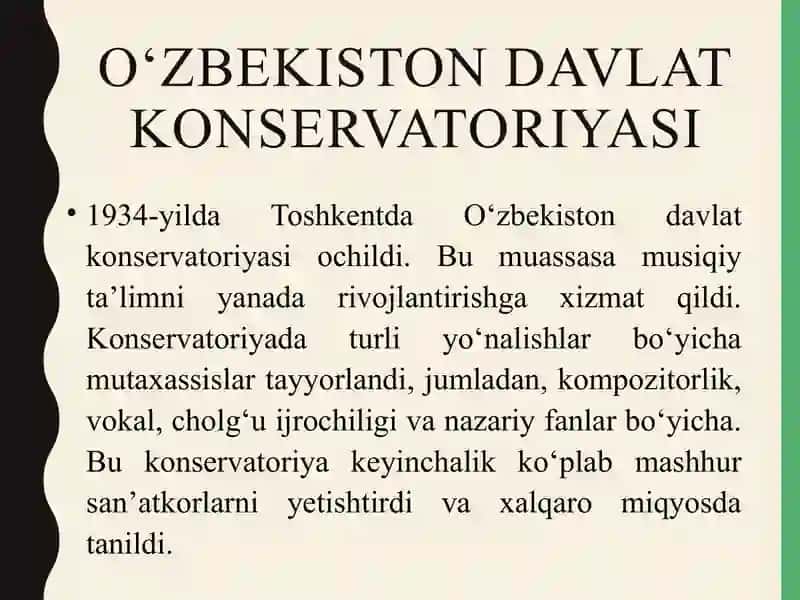 Musiqa o'quv maskanlari 4