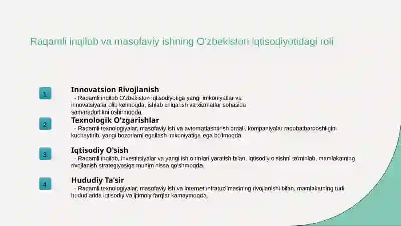Masofaviy ishning ijtimoiy-iqtisodiy taʼsiri 4