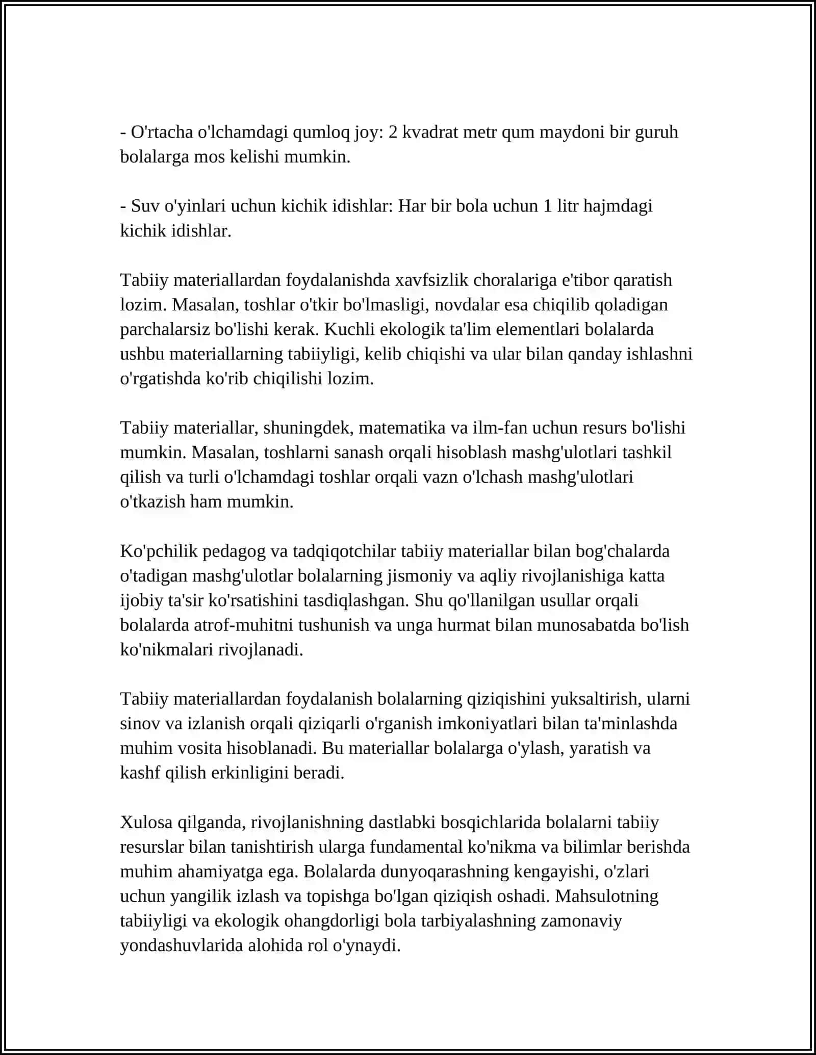 MAKTABGACHA TA'LIM TASHKILOTIDA YER MAYDONCHASI METODLARI VA VOSITALARI 4