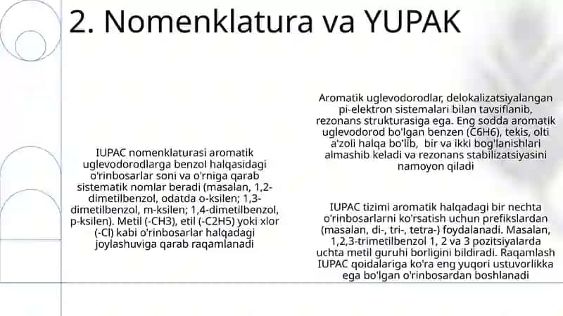 Aromatik uglevodorodlar (arenlar) 4