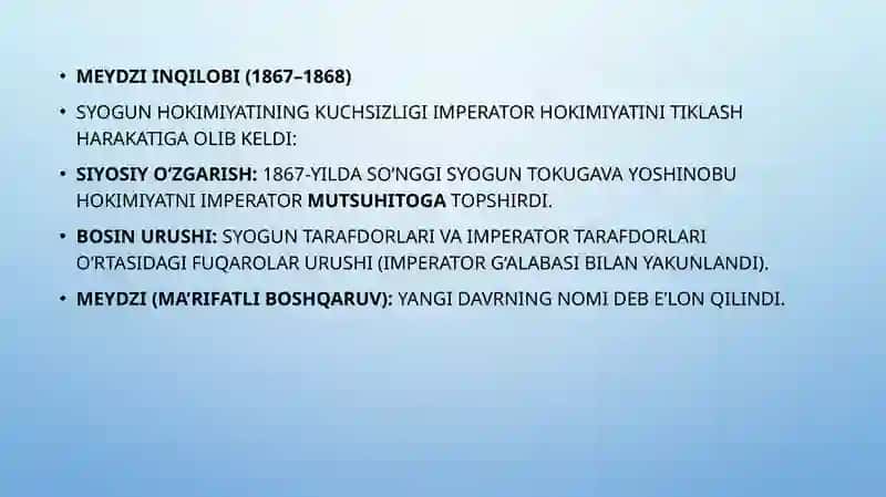 Yaponiya XVIII-ASRNING II yarmi – IX-ASRNING 70-yillarida 4