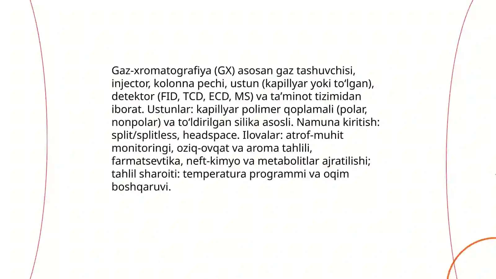 Xromotografiya va xtomotografik tahlil usullari 4