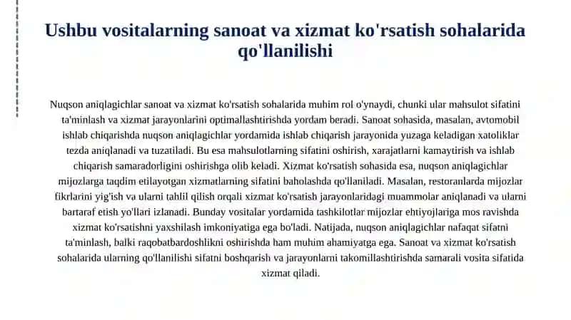 Nuqson aniqlagichlar 4