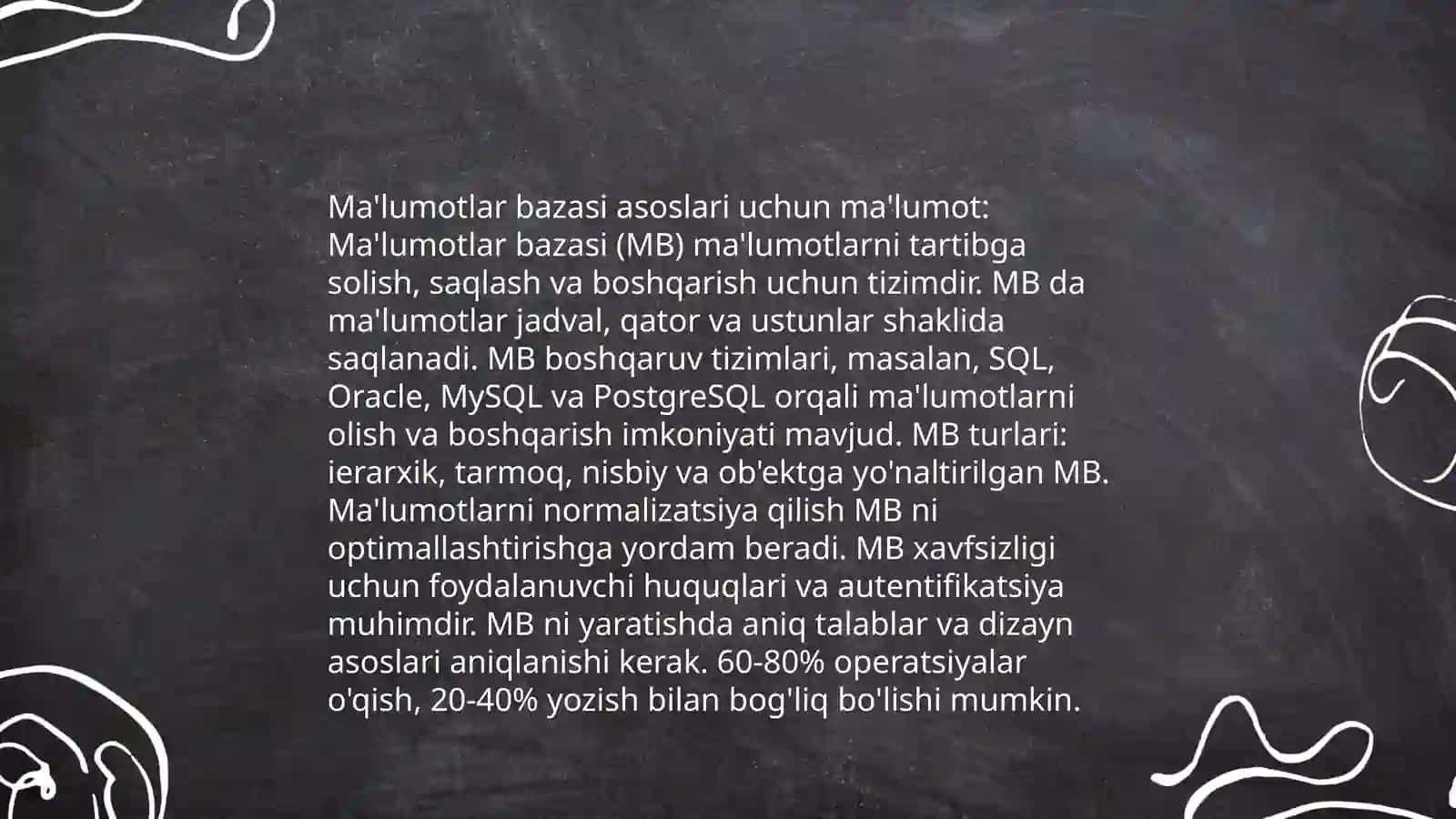 Microsoft Access ma'lumotlar bazasini yaratish 4