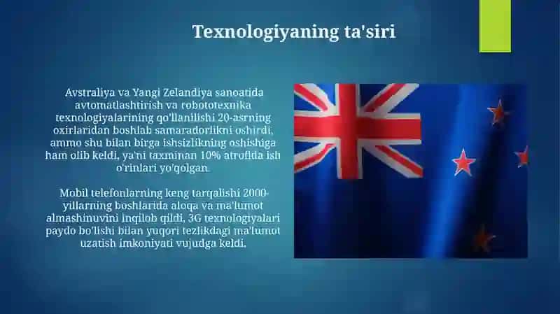 Avstraliya va Yangi Zelandiyaning XX asr oxiri va XXI asr boshlanishi 4