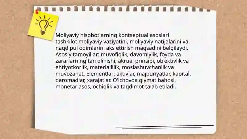 Moliyaviy hisobotlarning normativ-huquqiy va kontseptual asoslari 4