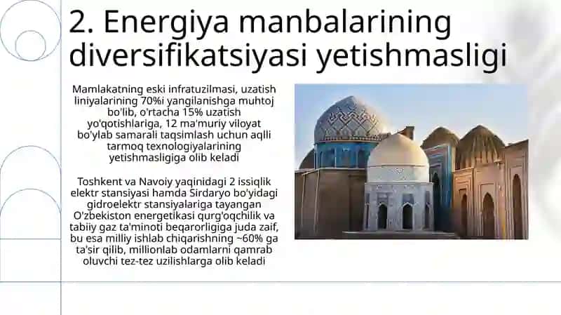 O'zbekistonning elektr ta'minoti tizimidagi muammolar 4