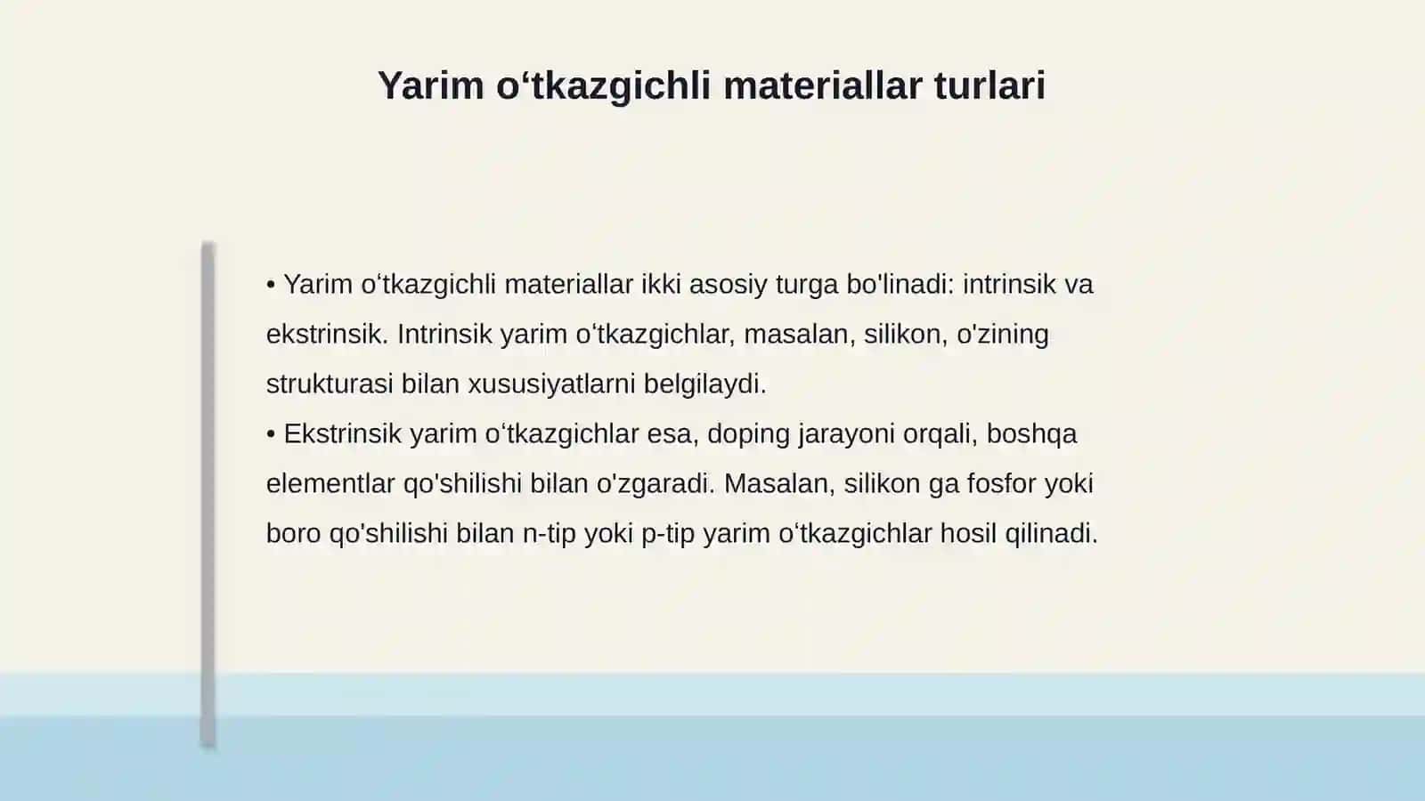 Yarim oʻtkazgichli asboblarning ish jarayonlari 4