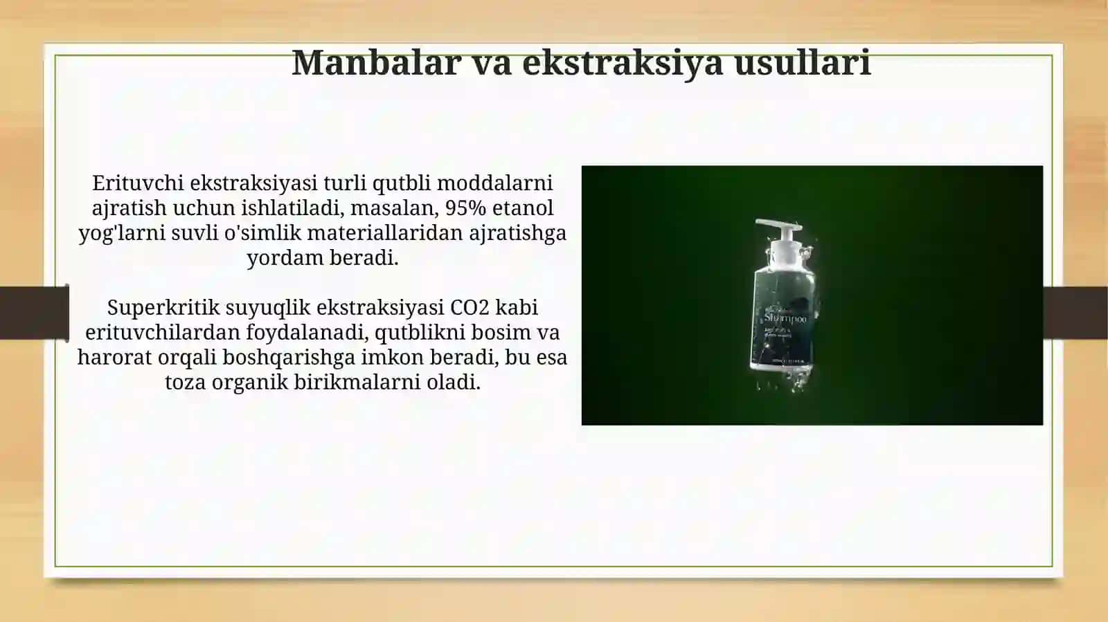 Nozik organik moddalar turkimiga kiruvchi xushbuy hidli organik birikmalar 4
