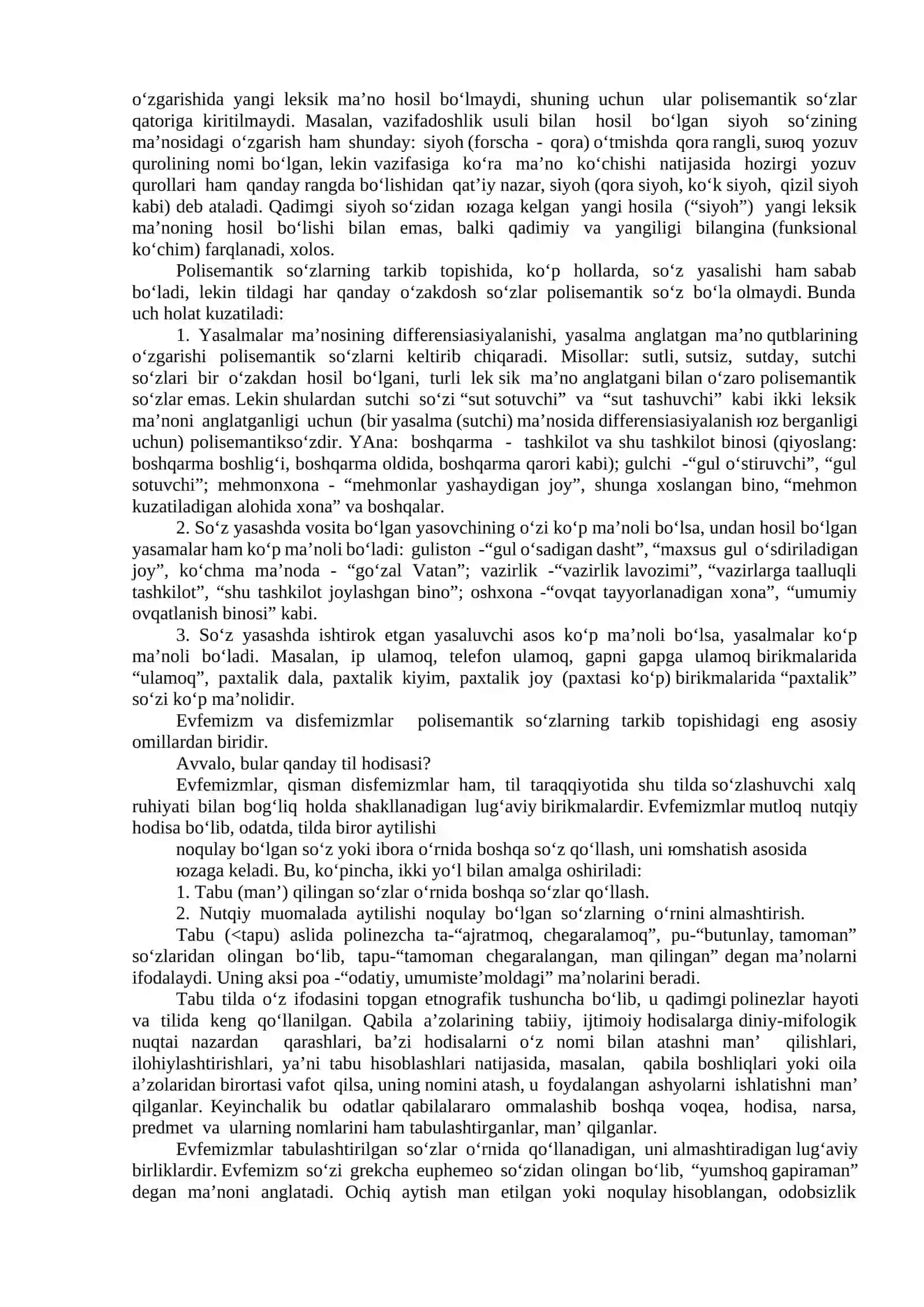 Ona tili lug‘at tarkibining ma’no jihatdan tavsiflanishi 4