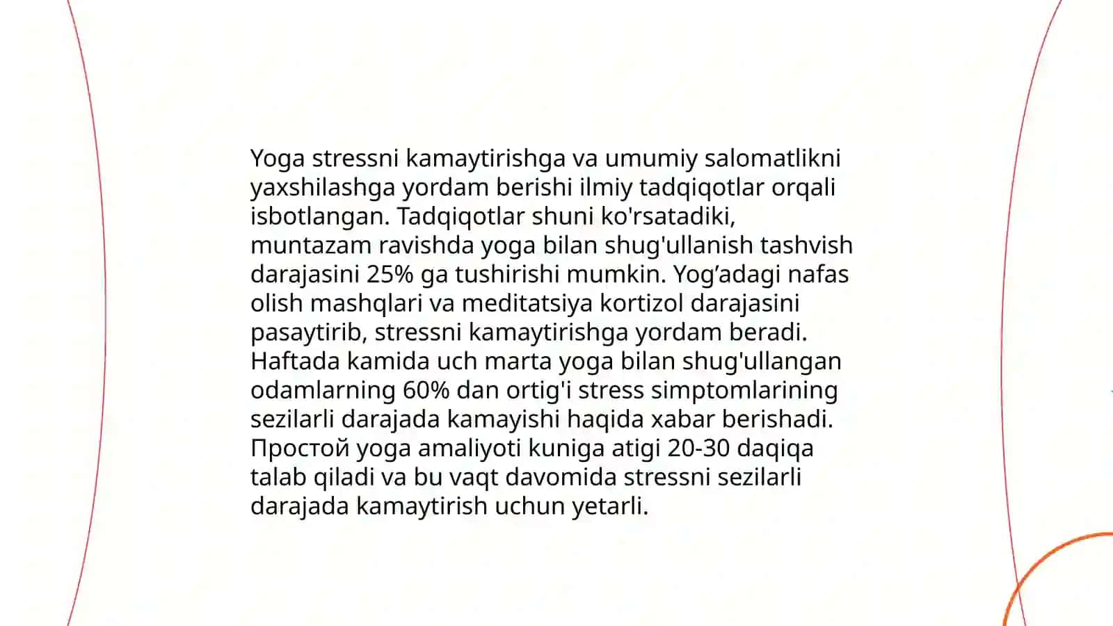 Stress va asabiylashishni tartibga solish uchun jismoniy madaniyatning asosiy vositalari 4