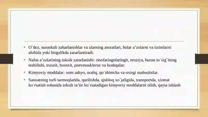 Kasb kasalliklari- yomonmehnatsharoitlari 4