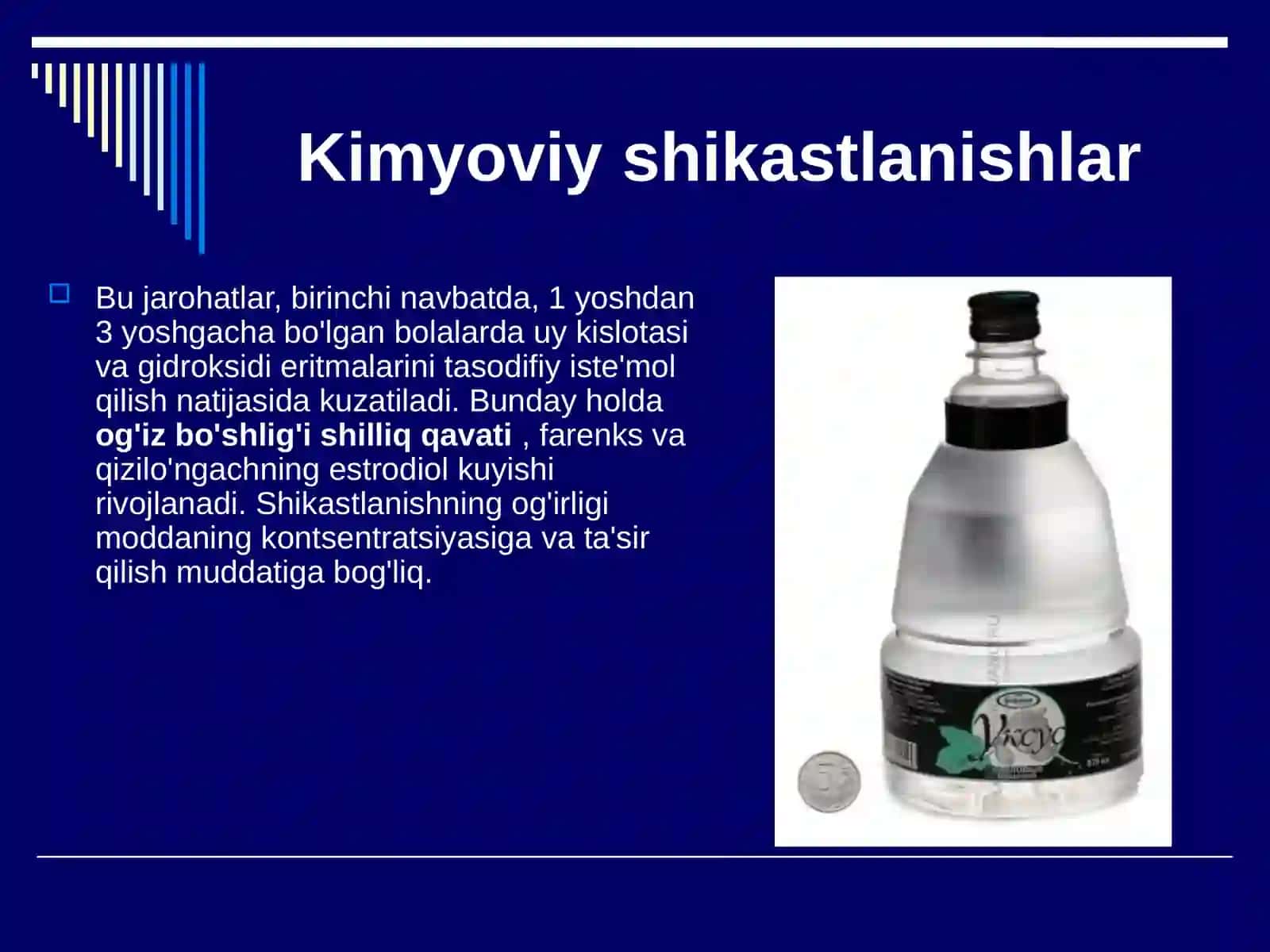 Kimyoviy shikastlanishlar klinikasi va davolash 4