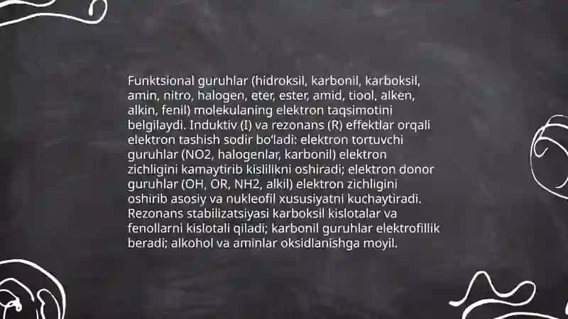 Organik kimyo asoslari 4