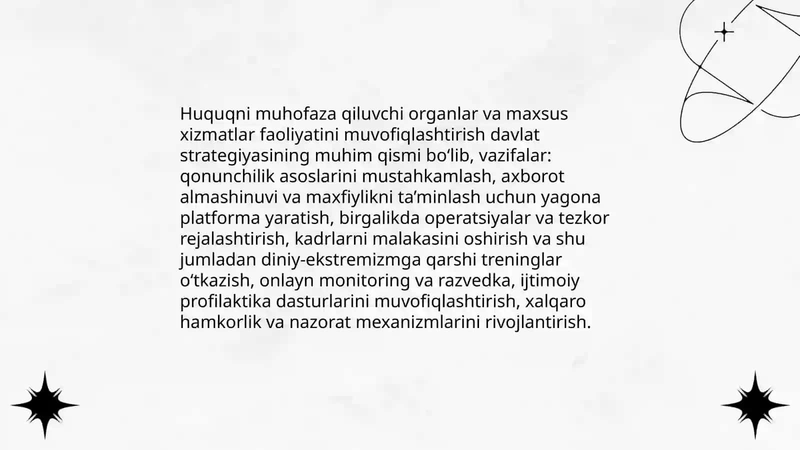 Oʻzbekiston davlat siyosatida radikal oqimlarga qarshi kurashning yoʻnalishlari 4
