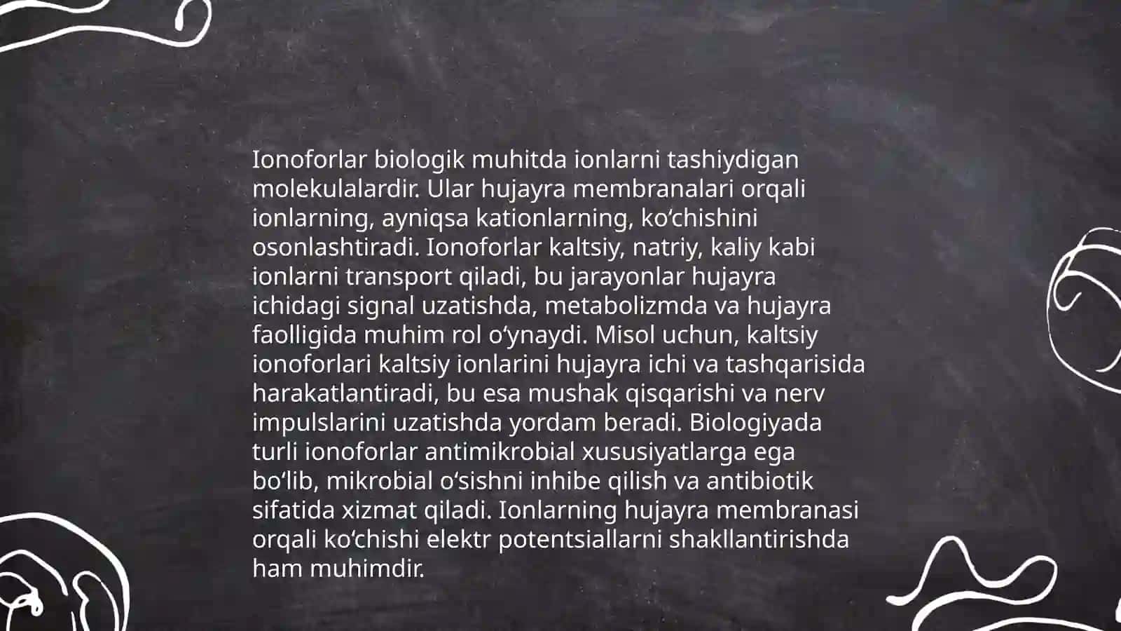 Harakatchan tashuvchilar, ionoforlar va kanal hosil qiluvchilar 4