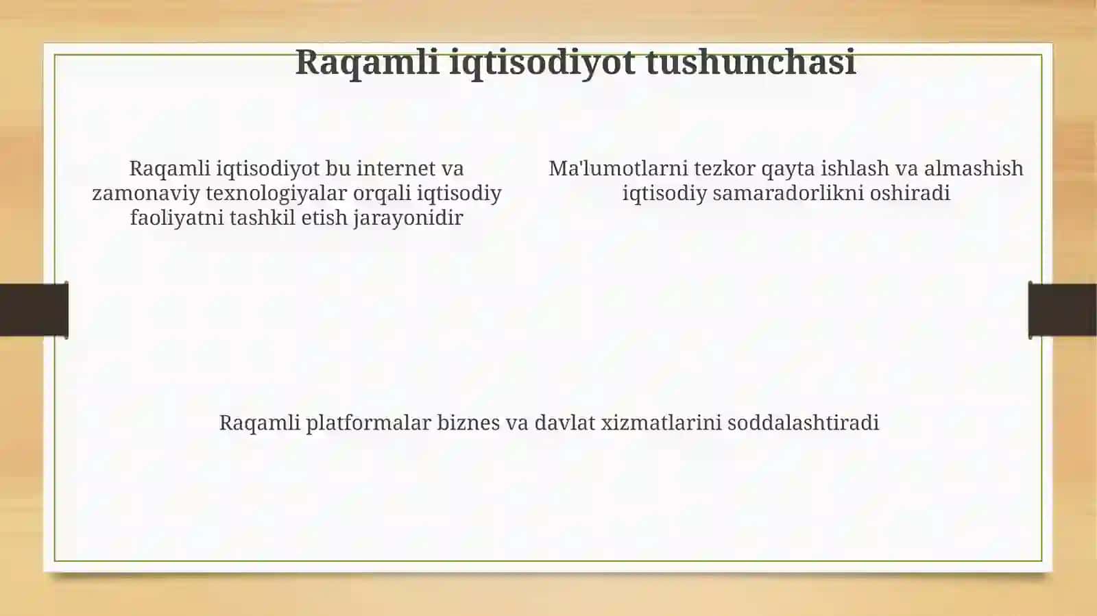 Raqamli iqtisodiyotda axborot texnologiyalari va tizimlari 4