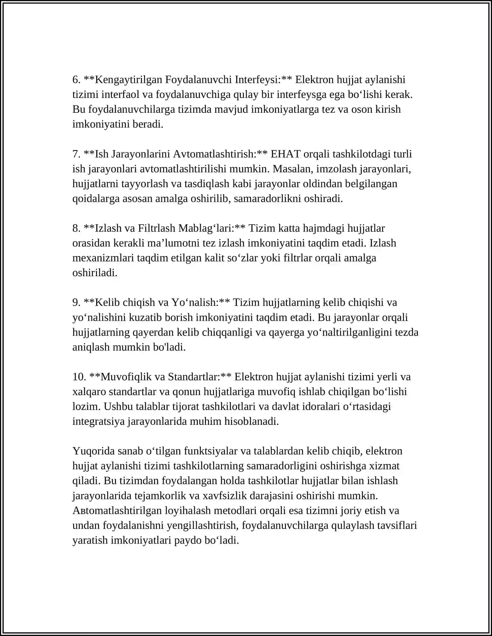 ELEKTRON HUJJAT AYLANISHI TIZIMINI AVTOMATLASHTIRILGAN LOYIHALASH METODLARI 4