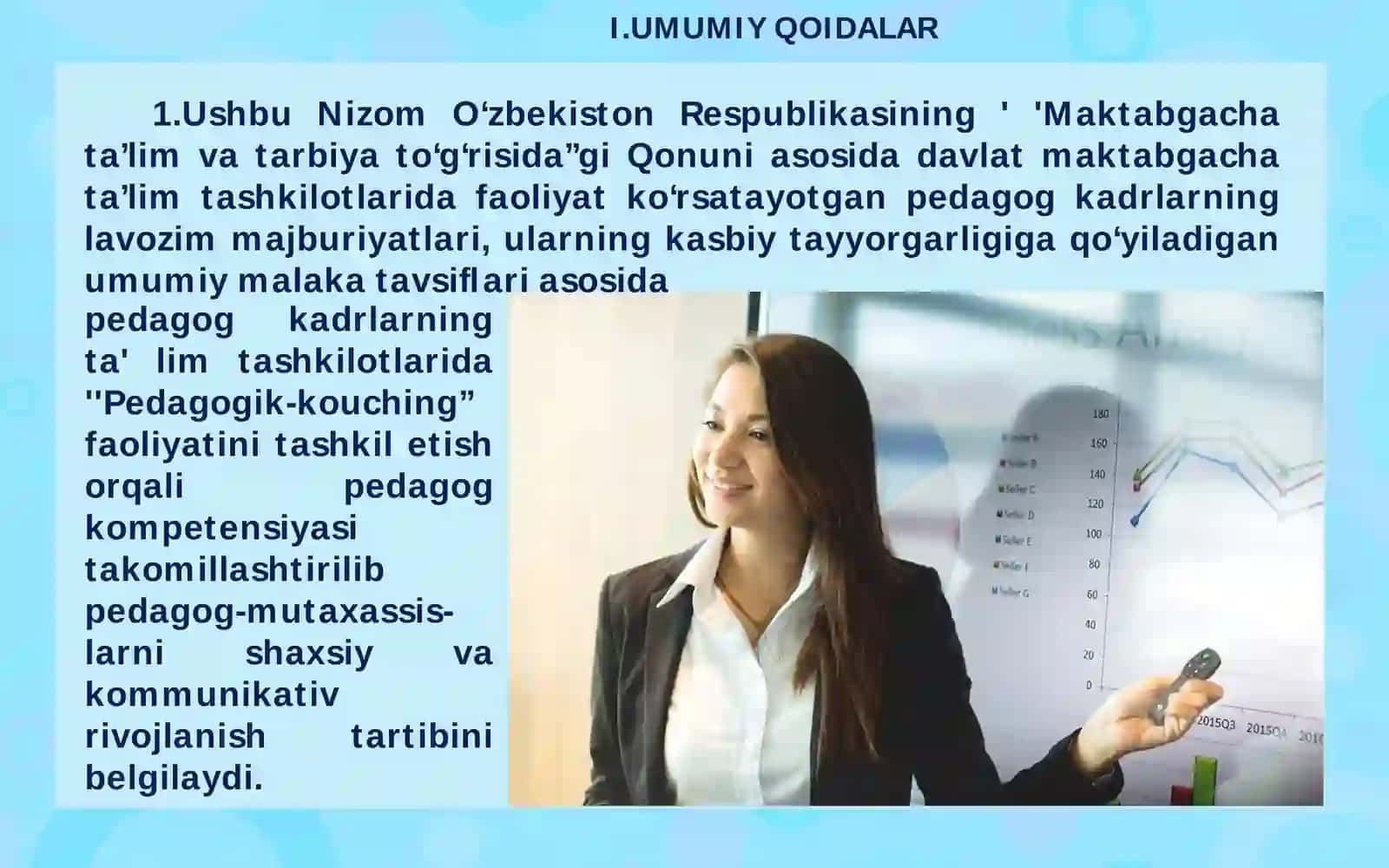 Maktabgacha ta’lim tizimida uzluksiz metodik xizmatni tashkil etish. MTTlarda pedagogik kengash, uslubiy birlashma va pedagog-kouching faoliyatini samarali tashkil etish. 4