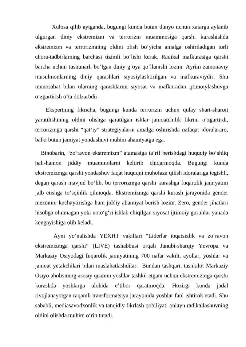 Diniy fundamentalizm, radikalizm va terrorizmning tarixi va yo`nalishlari 4