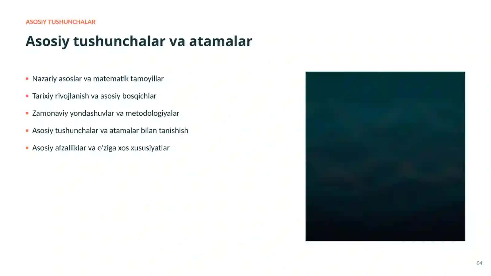 SUN'IY INTELLEKT • AI VA KATTA MA'LUMOTLAR 4