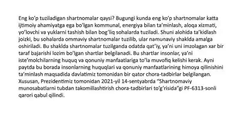 MAHSULOTLAR BO‘YICHA SHARTNOMA TUZISH 4