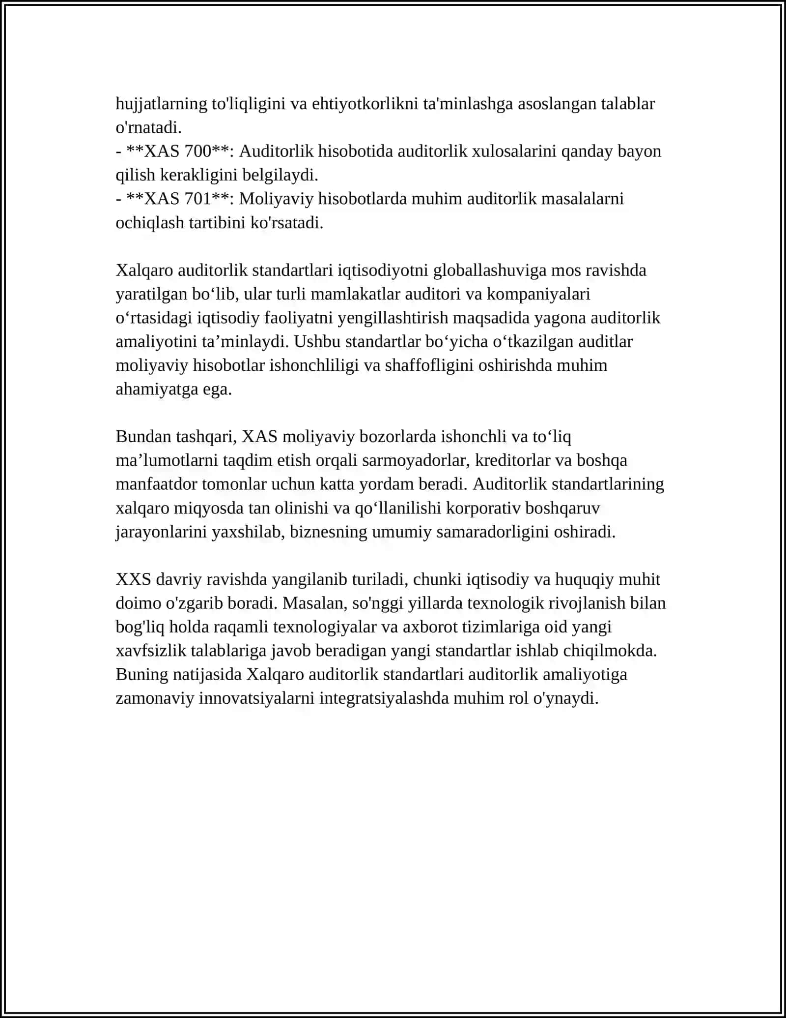 Xalqaro auditorlik standartlari 4