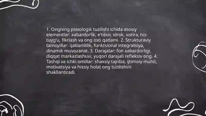 Ongning ta'rifi va nazariyasi 4