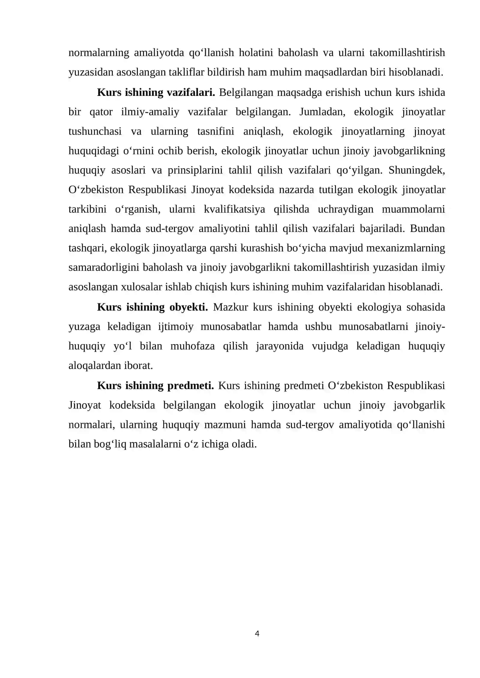 Oʻzbekistonda ekologik jinoyatlar uchun jinoiy javobgarlik 26 4