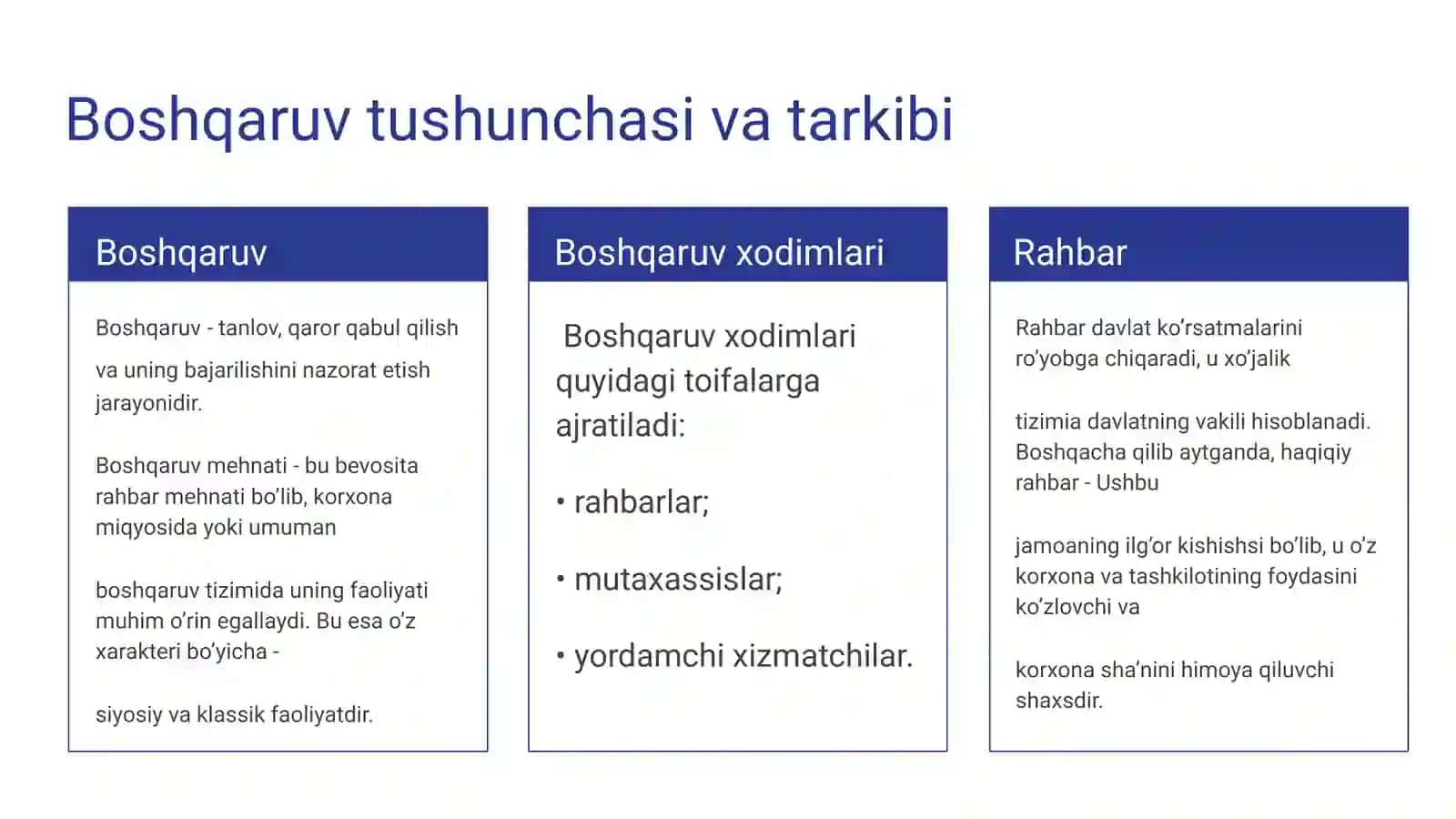 Zamonaviy boshqaruv madaniyati 4