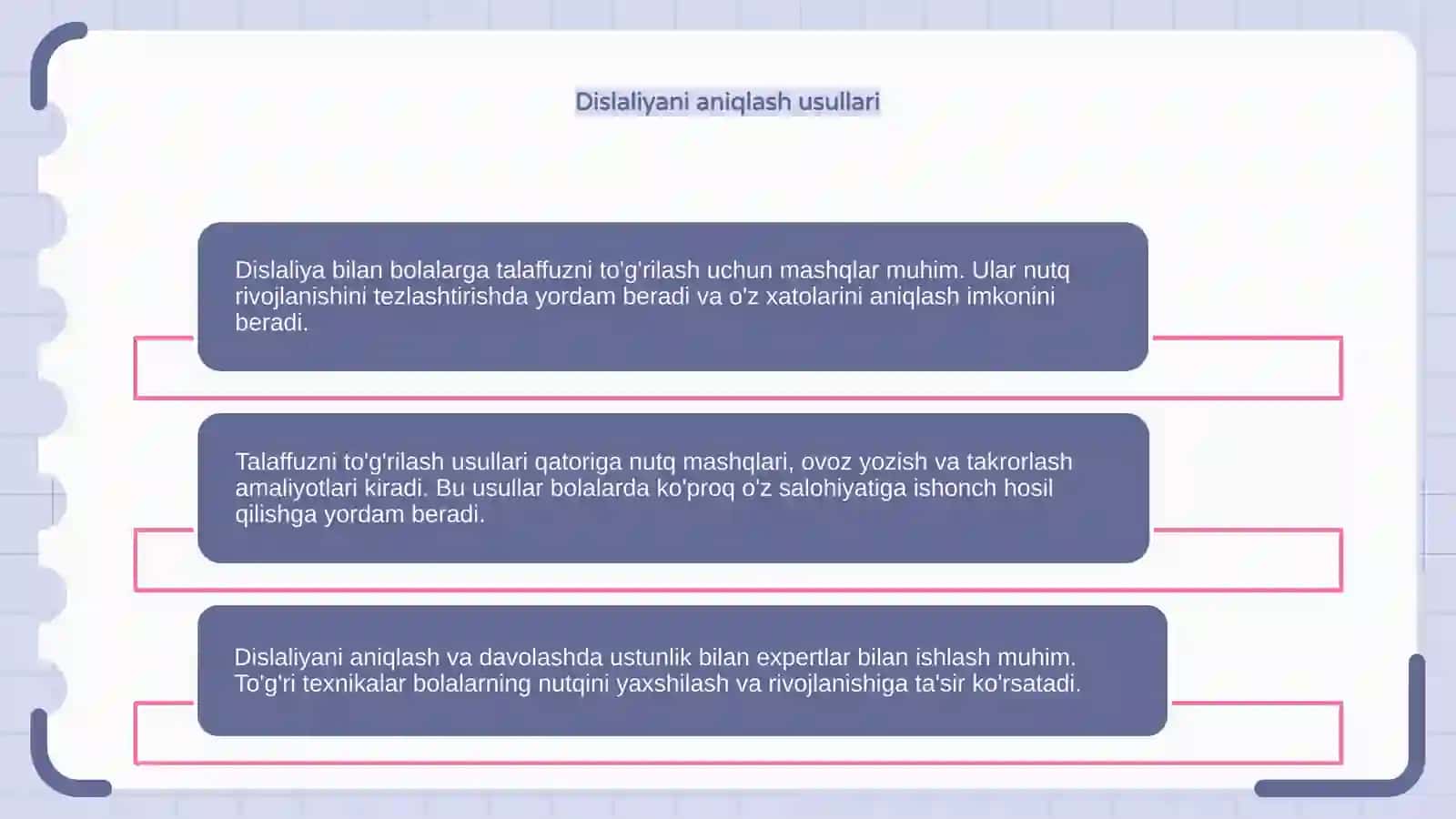Dislaliya bilan bolalardan talaffuzni to'g'rilash mashqlari 4