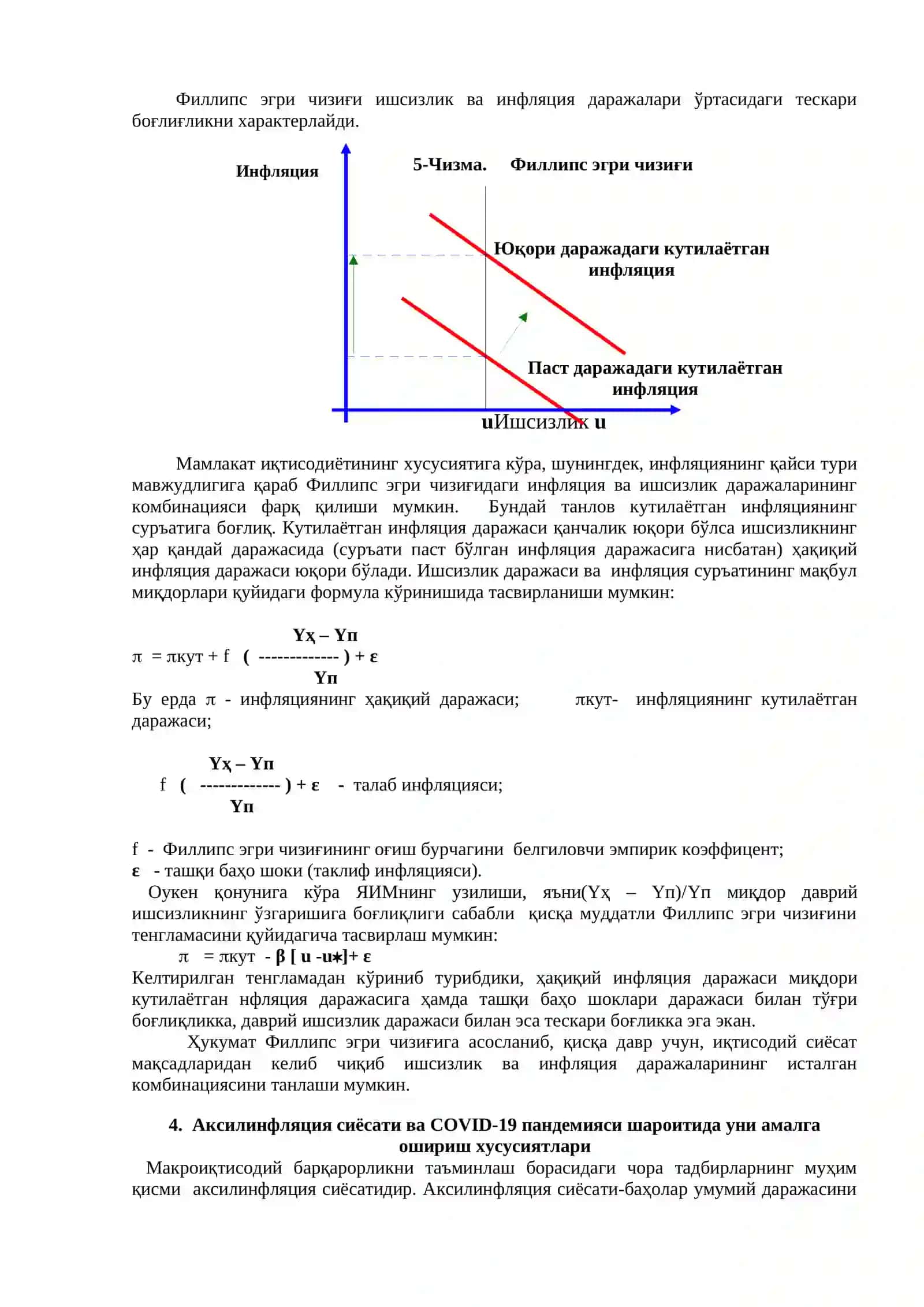 Инфляция ва инфляцияга қарши сиёсат 4